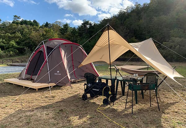 グランピング 公式 里山の休日 京都 烟河 けぶりかわ